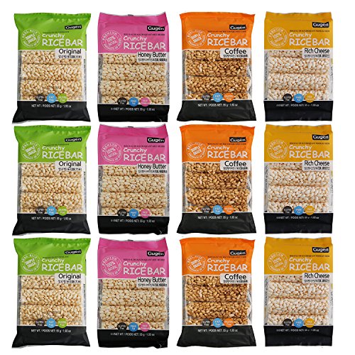 Crunchy Puffed Rice Cracker Bar, Snack Roll Made from Real Rice Gluten