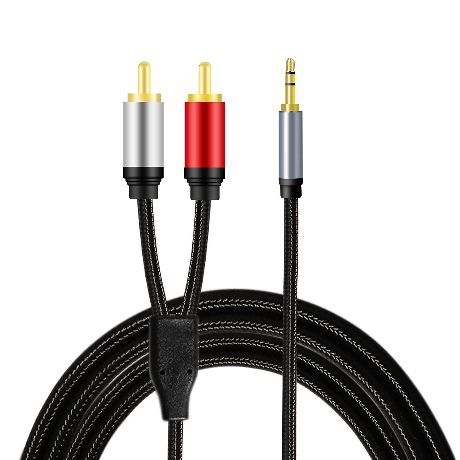 belipro 3.5mm Male to 2RCA Audio Cable 16Ft, 1/8" TRS Stereo to Dual RCA Jack Adapter for Smartphones, MP3, Tablets, Home Theater…………