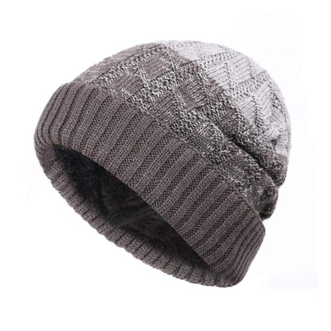 Winter Beanies Plus Velvet Men Scarf Knitted Hat Caps Mask