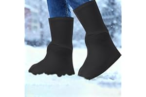 Reusable Waterproof Shoe Covers for Adult, Anti-Slip Anti-Friction High Top Snow Boots Galoshes Overshoes for Men Women Outdo