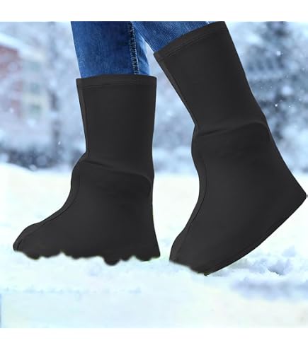 Housses Imperméables Pour Chaussures De Vélo - Néoprène, Protection Pluie Et Froid, Ajustement Velcro