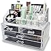 Wander Agio Bathroom Makeup Art Tool Accessories Organizer Acrylic Jewelry and Cosmetic Storage Display Brushes Boxes 2 Set