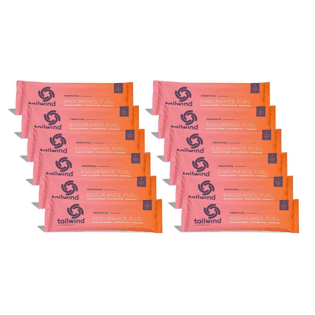 Tailwind Nutrition Endurance Fuel 12 Stick Packs Tropical Buzz - Caffeinated