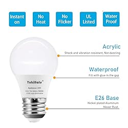 YukiHalu, A15 Appliance Light Bulb, 60W Equivalent