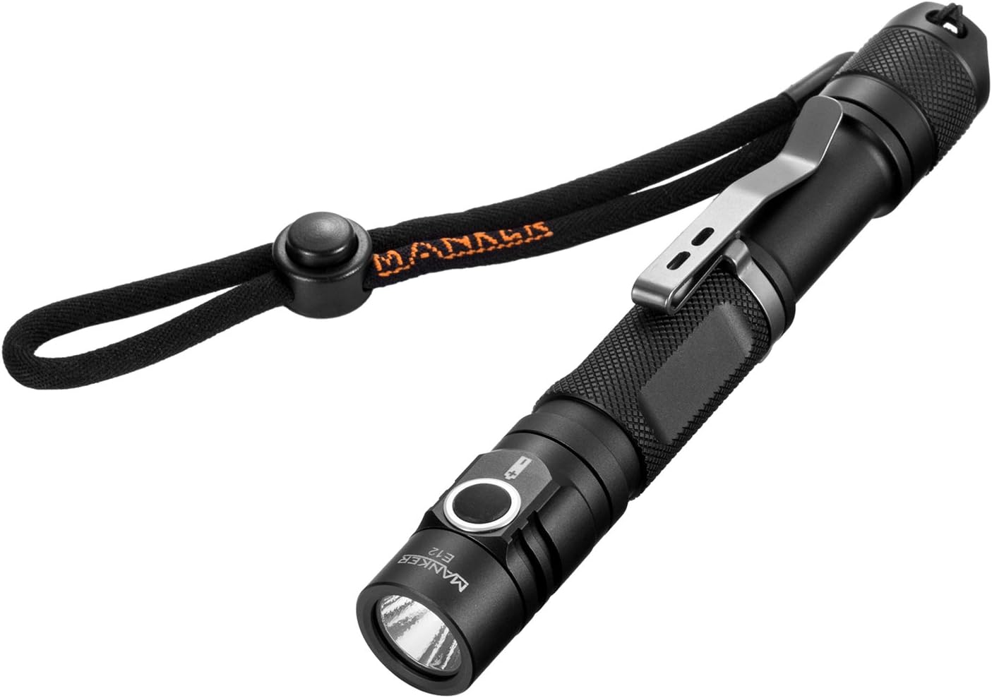 MANKER E12 Best 2 AA Flashlight 650 Lumens CREE XP-L V5 LED Tactical Torch (Neutral White): Sports & Outdoors