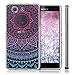 kwmobile Crystal TPU Silicone Case for Sony Xperia Z3 Compact in Design Indian sun blue dark pink transparent