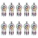 (10 Pack) Rainbow Color Flower Dream Catcher Beads Cage Locket Pendant Charms
