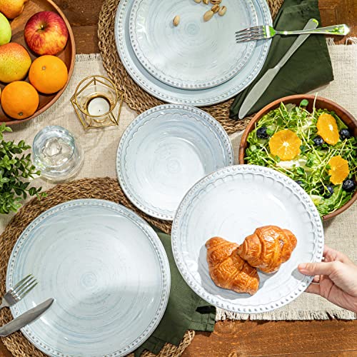 Zak Designs French Country House Melamine Dinnerware Set Includes