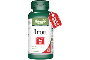 VORST Iron Supplement 45mg 90 Vegan Capsules | Max Strength Formula for Iron Deficiency and Fatigue | Made with Ferrous Fumar