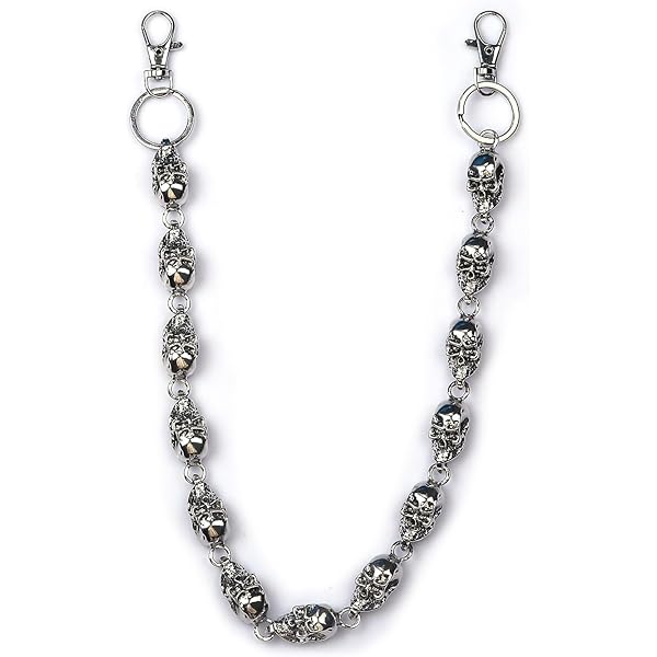 Amazon.com: Gothic Skull Chunky Wallet Pants Chain Y2K Belt Pocket