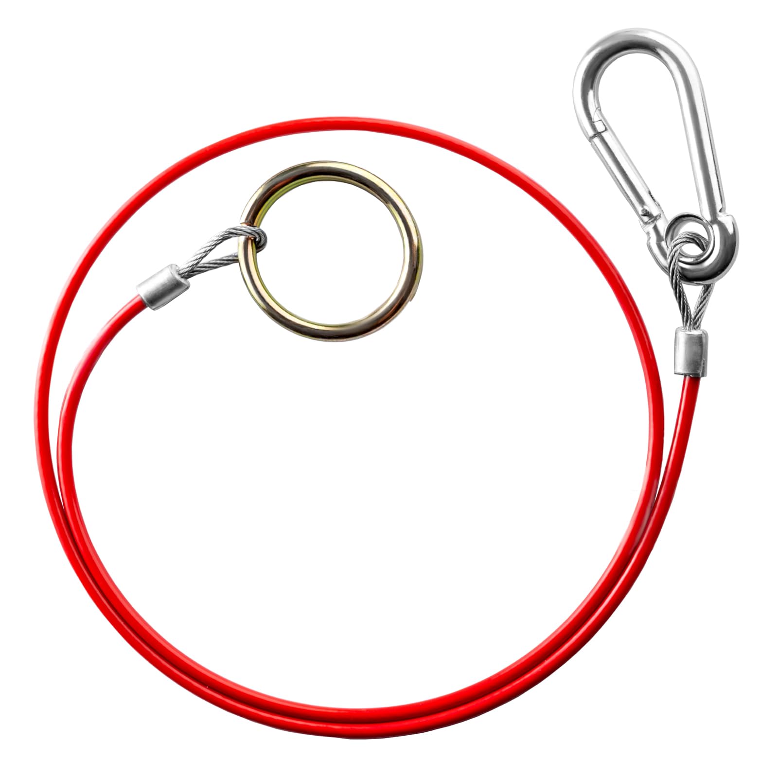 BITS4REASONS NEW MODEL MAYPOLE MP501B BREAKAWAY CABLE PVC RED 1M x 3MM SAFETY TRAILER CARAVAN CABLE