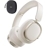 Edifier ES850NB Active Noise Cancelling Headphones, Over Ear Bluetooth Headset, 92H Playtime Wired & Wireless Hi-Res Audio Certified, Fast Charging Clear Calls for Home Office Travel - Ivory