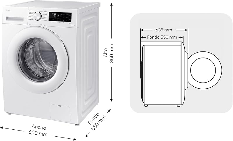 Lavadora Carga Frontal 9Kg Clase A-10% WW90CGC04DTEEC