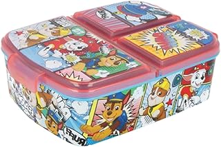 Theonoi Kinder Brotdose / Lunchbox / Sandwichbox wählbar: Frozen PJ Masks Spiderman Avengers - Mickey – Paw aus Kunststoff BPA frei - tolles Geschenk für Kinder (Paw Patrol)