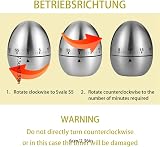 RosewineC Kitchen Timer Manual Egg Shape 60 Minute Mechanical No Battery view 4