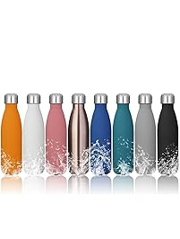 KINGSO 17oz Double Wall Vacuum Cool Insulation Stainless Steel Water Bottle Leak- proof and No Sweating Perfect for Summer Outdoor Sports Camping Hiking Cycling