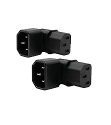 IEC C14 to C13 Power Adapter PDU Plug/Socket Up 90