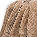 Fuzzy blanket or fluffy blanket for baby girl or boy, soft warm cozy coral fleece toddler, infant or newborn receiving blanket for crib, stroller, travel, outdoor, decorative (28 x 40 in, Coffee)