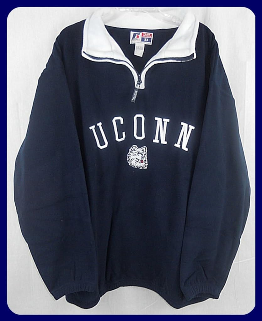 UNIVERSITY OF CONNECTICUT 1/4 ZIP FLEECE SWEATSHIRT (4XL