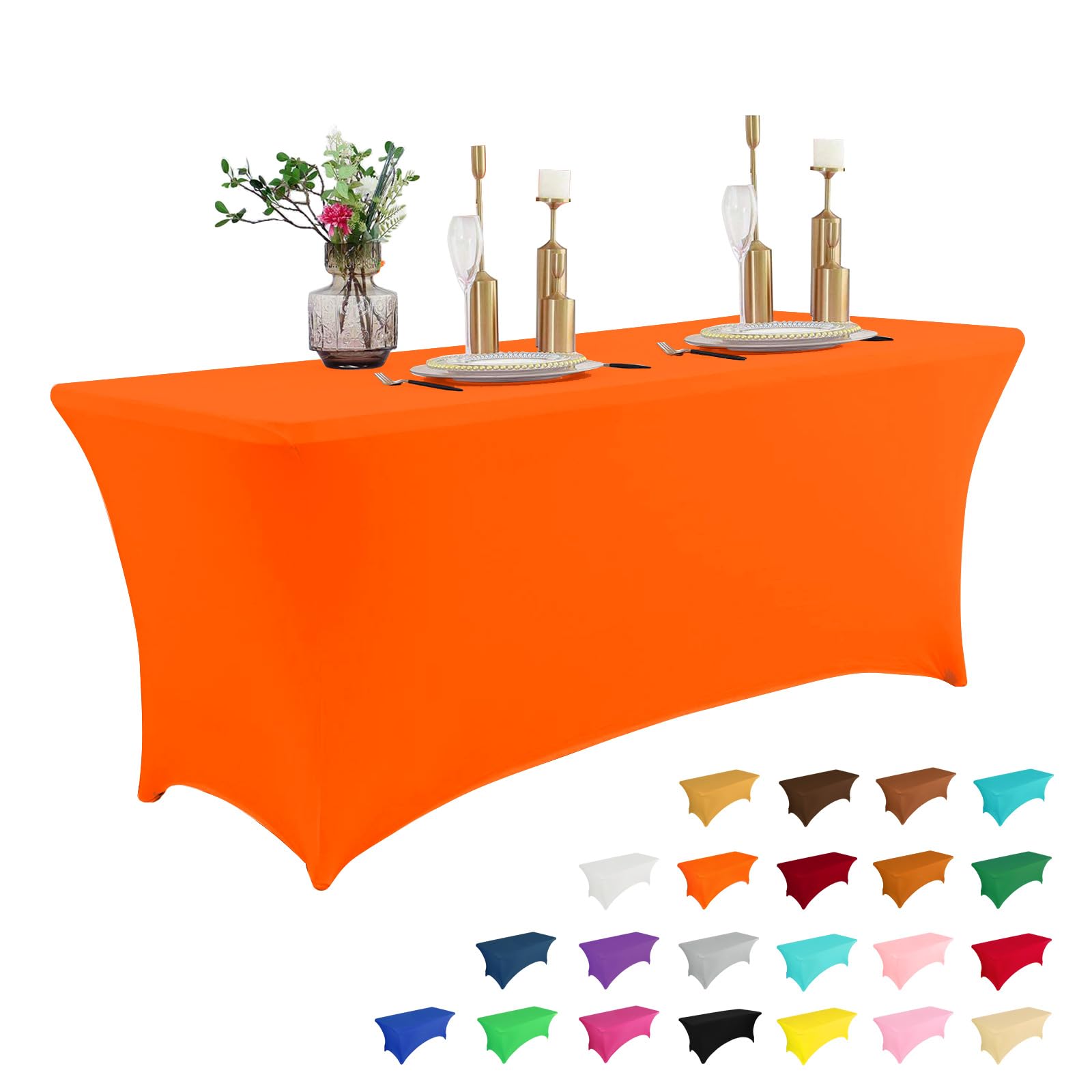 IVAPUPU 4FT Table Cloth for Rectangular Fitted