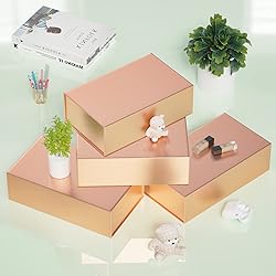 RYDDOY Rose Gold Gift Box, 12x6x4'' Gift boxes for