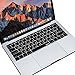 XSKN Russian / English Keyboard Cover Silicone Skin for New Macbook 12 Inch A1534 and New MacBook Pro 13 Inch A1708 (2016 Version, No TouchBar) US EU Layou (Black)