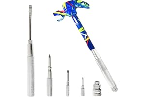 LASUND 6 in 1 Flower Hammer & Screwdriver Tool, All In One Screwdriver Hammer Tools Set, Best Gift for Birthday Valentine's Mother's day Christmas Thanksgiving Halloween