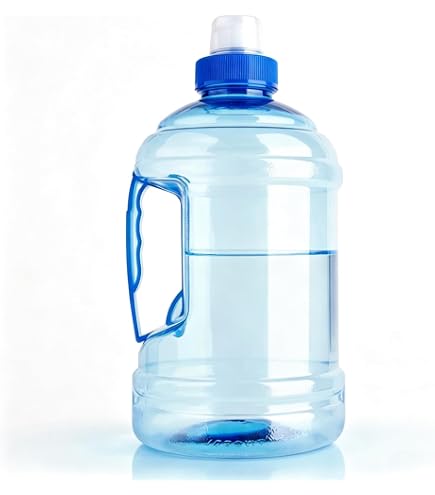 Akozon Water Bottle 1 Liter Water Jug 1L H20 Arrow Water Bottle Large Bottle BPA Free Plastic Cap Kettle Drinking Container with Handle for Outdoor Training Party Fitness Gym Sports