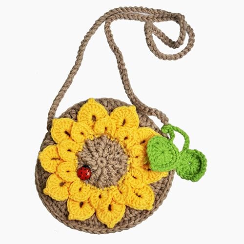 crochet sunflower bag