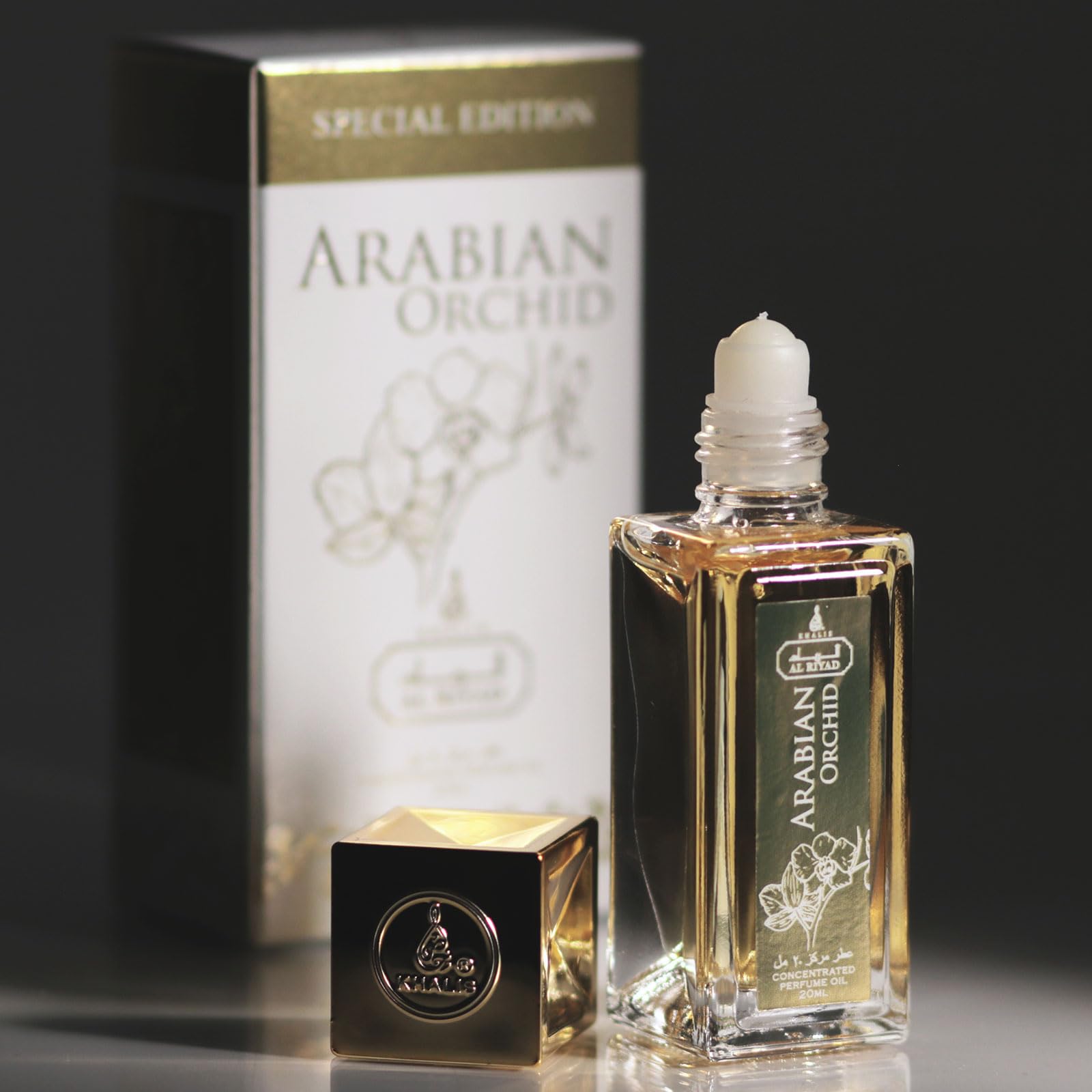 Maison d’Orient Arabian Orchid Oriental Fruity Floral Perfume Oil Roll‑On 20 mL — Alcohol‑Free, Long‑Lasting Attar for Her, Vegan Pocket‑Size Fragrance, Ideal Purse Essential & Holiday Gift