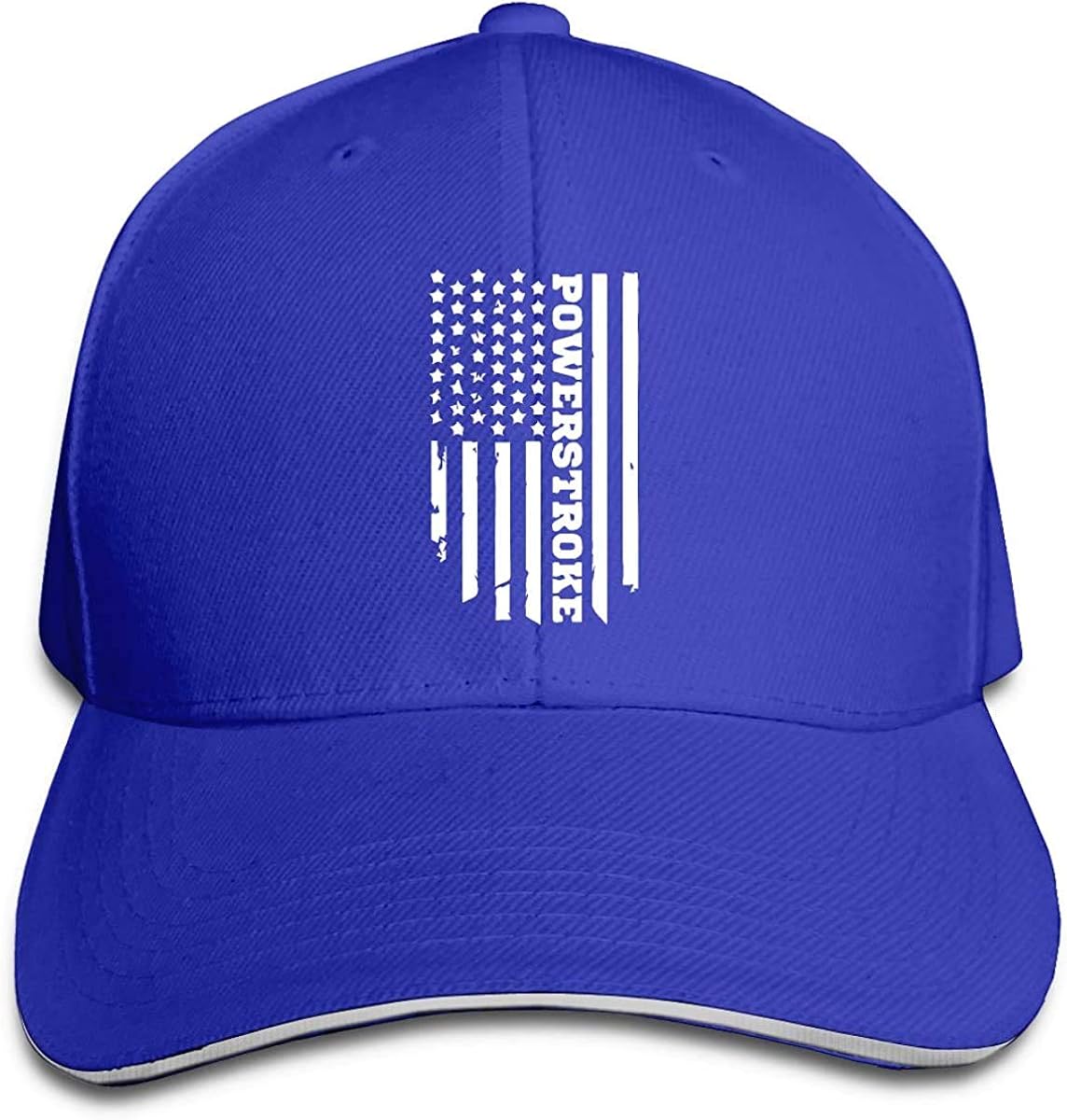 KEQU Men & Women American FlagPowerstroke Flag Golf Hat Baseball Cap