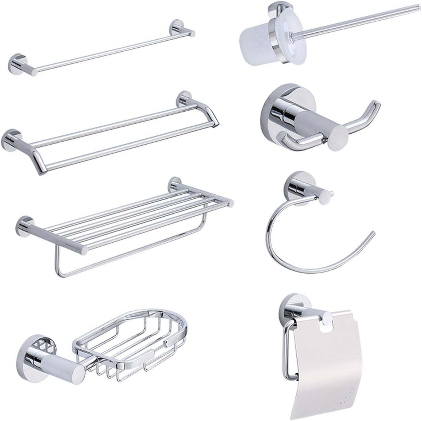 Chrome Bathroom Hardware Bathroom Accessories Set Towel Ring, Paper