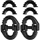 Trailer Accessory 2-Pack 1/2 in. Black Safety Chain Connector Link, G80 Trailer Hitch, 12,000 lb Load