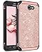 BENTOBEN Galaxy J7 2017 Case, Galaxy J7 V Case, Galaxy J7 Prime /J7 Perx /J7 Sky Pro, Galaxy Halo Case, Sparkly Bling Glitter Shockproof Hybrid Phone Case Cover for Samsung Galaxy J7 2017, Rose Gold