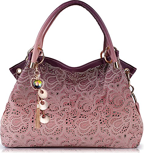Tinksky classic fashion tote handbag leather shoulder bag perfect…