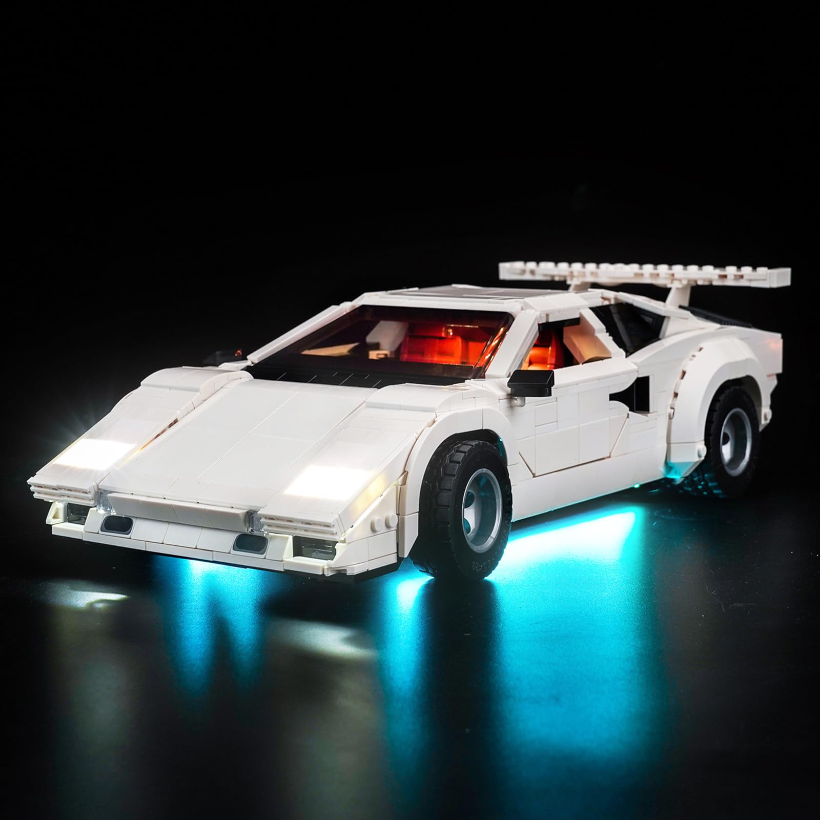 Light Kit for Lego 10337 Icons Lamborghini Countach 5000 Quattrovalvole, Lighting Set for Lego 10337 Set - Not Include Models, Just Light Kit — image 1