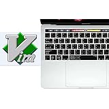Linux VI / VIM Shortcut Keyboard Cover Mac Silicone Portector Skin For Macbook Pro 13" 15 Touch Bar [2016 Release With Touch Bar] A1706 A1707 -US Layout