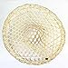 Sunny Hill Chinese Handmade Natural Hollow Out Lattice Bamboo Braid Hat Fishing Cap Adult Rice Hat (Cone Top Hat)