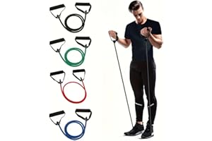 Workout Exercise Band, Fitness Pull Rope Yoga Band with Comfort Handles, Perfect for Home Fitness Training