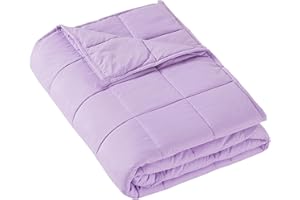 MOTRIP Weighted Blanket 7 Pounds, Soft Cooling Blanket for Hot Sleepers Full Size, Machine Washable Bed Blanket with Premium 
