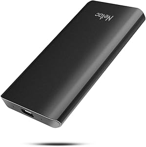 Netac 250GB Portable SSD, USB3.2 Gen2 10Gbps, Type-C PSSD, Read Speeds up to 500MB/s External SSD, Aluminium Alloy Portable Solid State Drive for PC/Laptop/Windows/Mac/Android/Xbox/PS4 - Z8