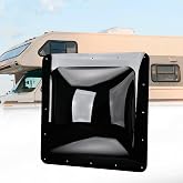 RVGUARD RV Skylight Replacement, 18" x 18", Black, Include Screws | Fits 14" x 14" Openings, For Camper Trailer Fifth Wheel Truck, UV Resistant, Impact Resistant