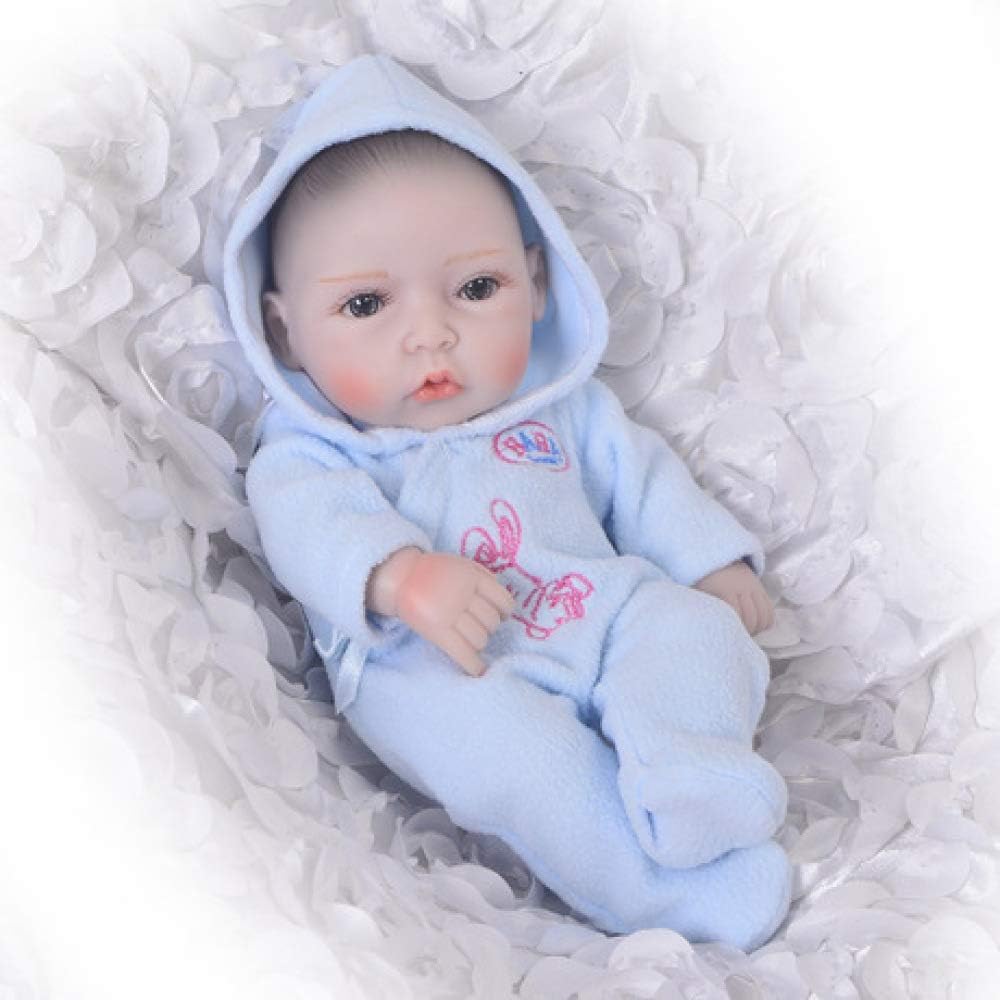 luckcsww Dolls Reborn Baby Babies Doll Simulation DollFull Plastic Simulation Baby Mini Blinking Doll Cute Doll 27Cm