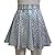 Pinda Summer Holographic Mermaid Scale High Waisted Flare Skater Skirt (XL, 369MD)
