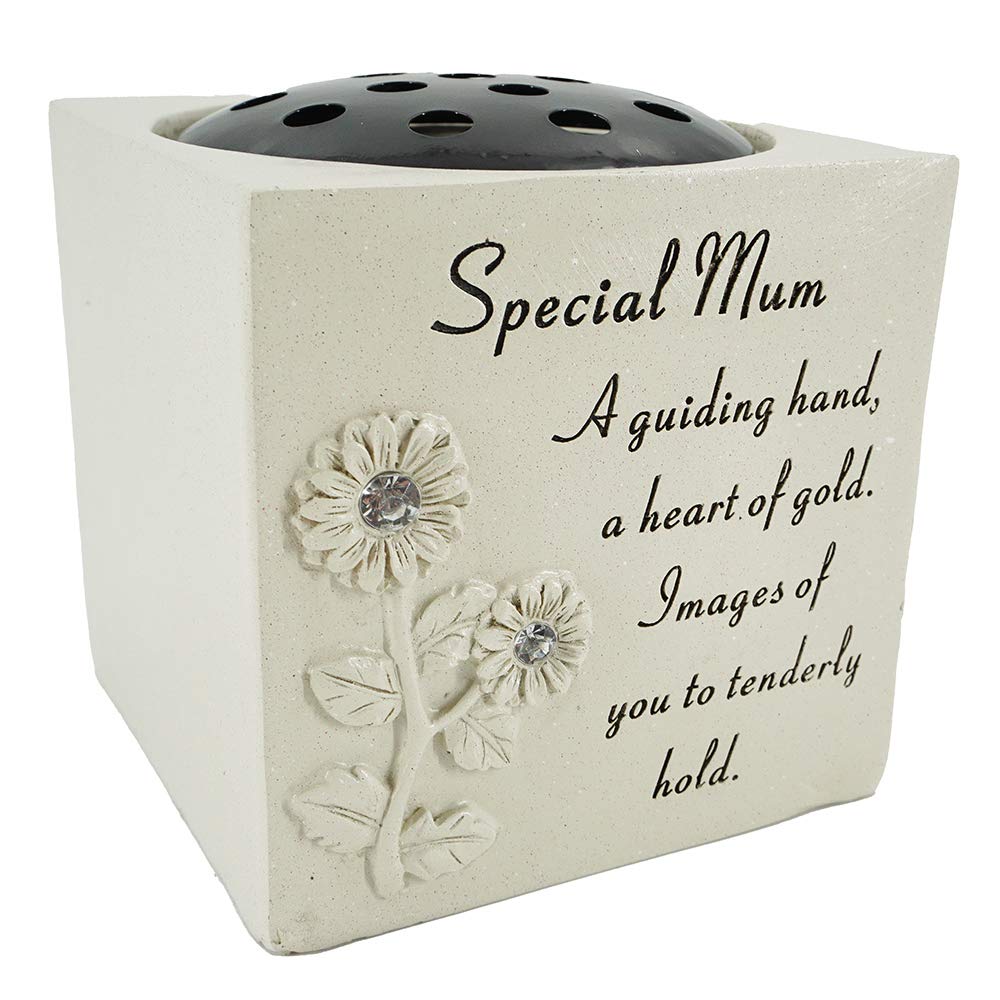 Special Mum Graveside Memorial Flower Pot Verse Grave Vase Loved One Garden