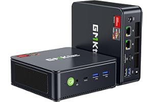 GMKtec M6 Ultra Gaming Mini PC Ryzen 7640HS (Upgraded 6600H/ 6800U), 32GB RAM DDR5 1TB SSD Dual NIC LAN 2.5GbE Desktop Computers Office Home, Triple 4K Display, WiFi 6, USB4, BT 5.2, DP, HDMI 2.0