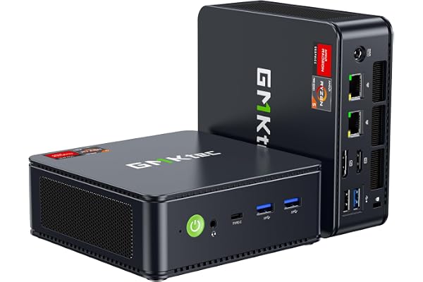 GMKtec M6 Ultra Gaming Mini PC Ryzen 7640HS 32GB RAM DDR5 1TB SSD | Desktop Mini Computers Office Home, Dual NIC LAN 2.5GbE, Triple 4K Display, WiFi 6, USB4, BT5.2, DP, HDMI 2.0