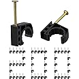 200 Pack 1/2" Half Clamps J-Hook with Nails Set, J Clamps for PEX, Copper, CPVC Tubing Connections