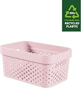 Curver Infinity Dots Set of 4 Storage Baskets 4.5 Litre Pink view 2
