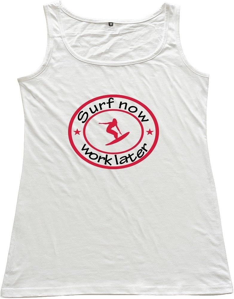 Surfing Women's 100 Cotton Tanktop Clothing